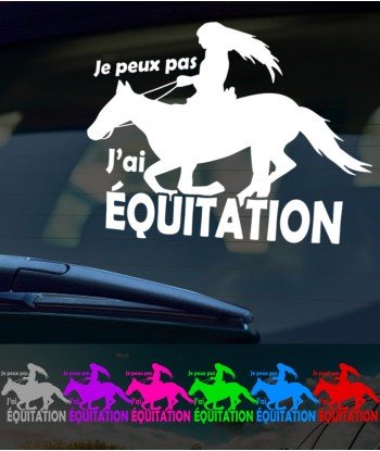Je peux pas j'ai équitation