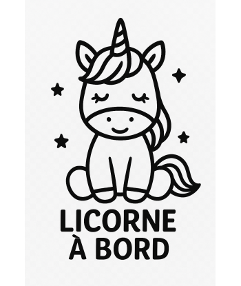 Licorne à bord