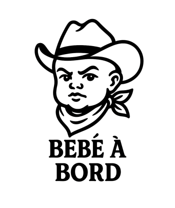 Bébé à bord cowboy