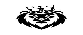 Tête de lion avec couronne