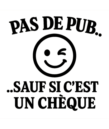 Pas de pub sauf si c’est un...