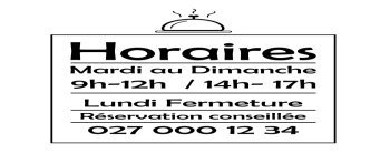 Horaires restaurant
