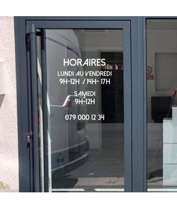 Horaires avec tel