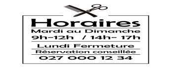 Horaire coiffeur