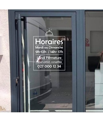 Horaires restaurant