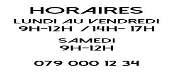 Horaires avec tel