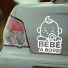 Découvrez notre adorable autocollant de couleur blanc "Bébé à Bord"