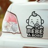 Découvrez notre adorable autocollant de couleur noir "Bébé à Bord"