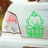 Découvrez notre adorable autocollant de couleur vert "Bébé à Bord"