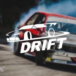 Autocollant de couleur blanc.Pour ta voiture "Drift"