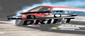 Autocollant de couleur .noirPour ta voiture "Drift"
