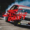 Autocollant de couleur rouge.Pour ta voiture "Drift"