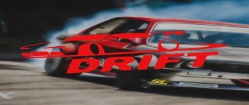Autocollant de couleur rouge.Pour ta voiture "Drift"