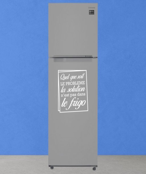 Quel que soit le problème la solution n'est pas dans le frigo