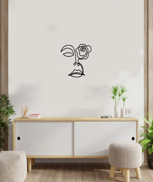 Face in art femme visage