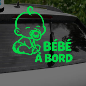 Bébé à Bord Avec Tétine