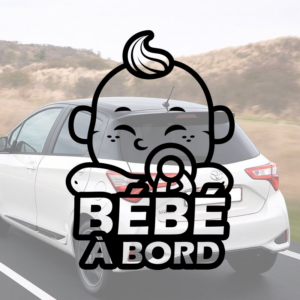 Sticker Bébé à bord pour voiture en vinyle