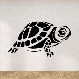 Sticker vinyle Bébé Tortue pour décoration de chambre d'enfant