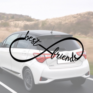 Sticker vinyle Best Friends pour voiture