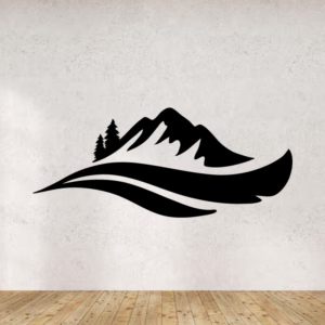 Sticker vinyle chaîne de montagne