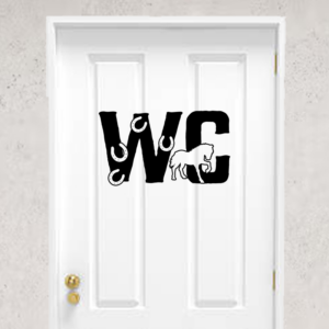 Sticker vinyle Cheval pour WC