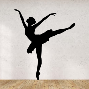 Sticker vinyle représentant une danseuse classique