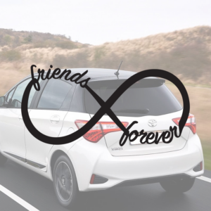 Sticker vinyle 'Forever Friends' pour voiture