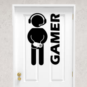 Sticker vinyle Gamer pour décoration de chambre