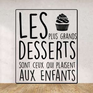 Sticker vinyle représentant de grands desserts
