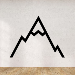 Sticker vinyle représentant des montagnes