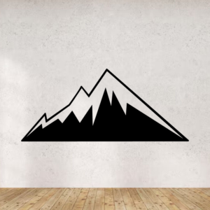 Sticker vinyle Montagne 13 représentant un paysage montagneux.