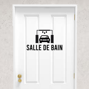 Sticker vinyle décoratif pour salle de bain de voiture
