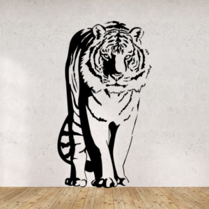 Sticker vinyle représentant un tigre.