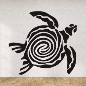Sticker vinyle de tortue pour décoration