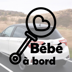 Sticker Bébé à Bord auchet pour voiture