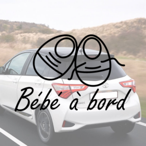 Sticker vinyle Bébé à bord chaussure