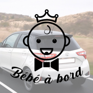 Sticker Bébé à bord costard pour voiture