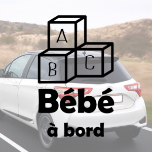 Sticker vinyle Bébé à bord pour voiture.