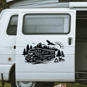 Stickers vinyle pour camping-car