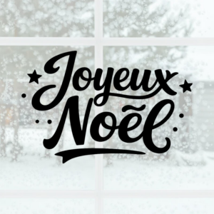 Sticker vinyle Joyeux Noël pour décoration intérieure