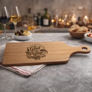 Planche à découper Le Goût du Partage en bois