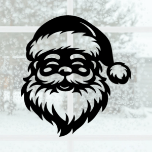 Sticker vinyle visage de Père Noël