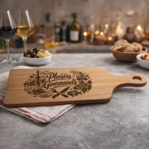 Planche à découper en bois Plaisirs gourmands