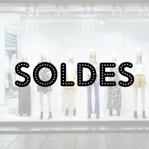 Stickers vinyle disco en soldes pour vitrine.