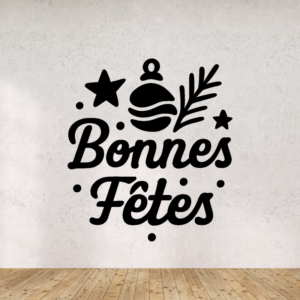Bonnes fêtes - mockup autocollant vinyle