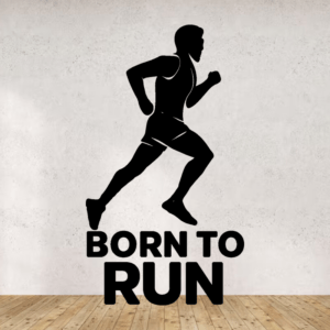 Born to run - mockup autocollant vinyle