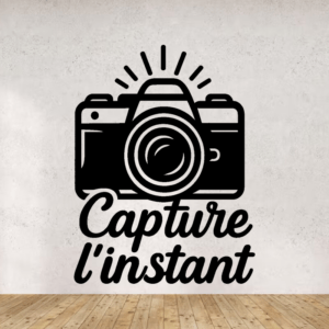 Capture l'instant - mockup autocollant vinyle