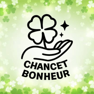 Chance et bonheur - mockup autocollant vinyle