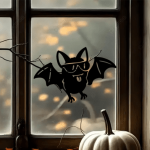 Chauve souris fun - mockup autocollant vinyle
