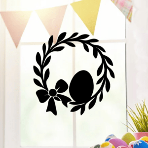 Couronne de Pâques - mockup autocollant vinyle